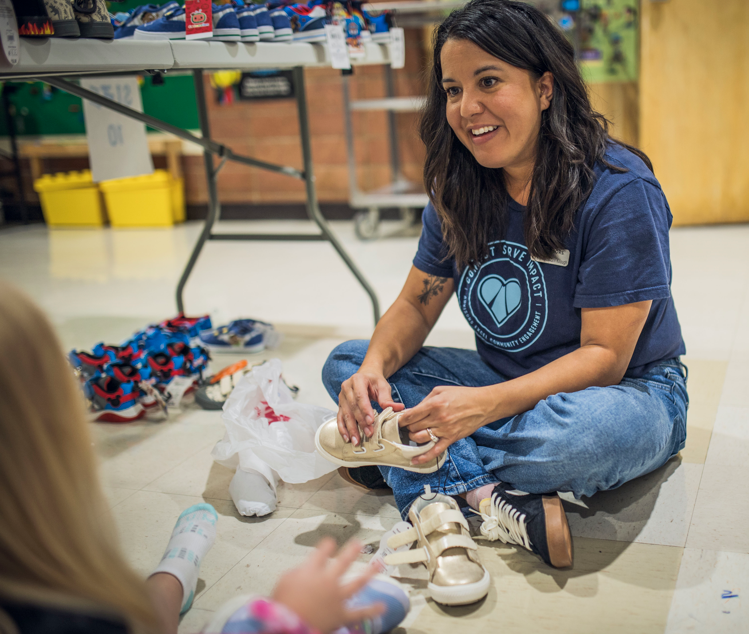 Volunteer opportunities fall within our 5 pillars: hunger, poverty, kids/education, financial literacy and mental health