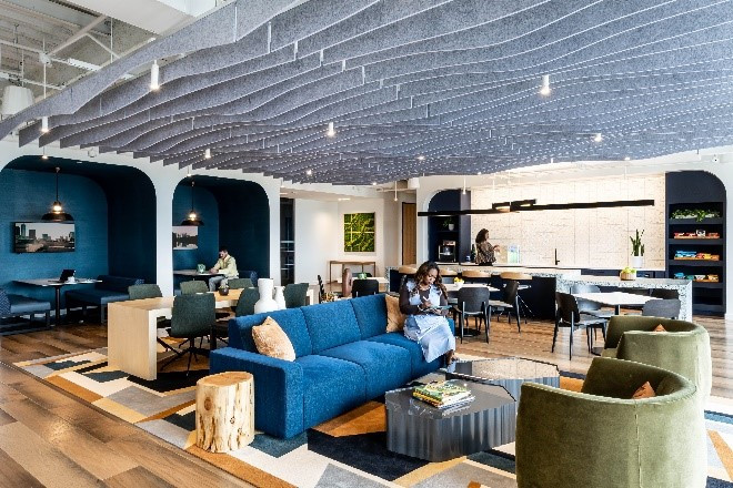 Our new, Fitwel-certified office in Atlanta, designed to promote sustainability, collaboration and wellness. 