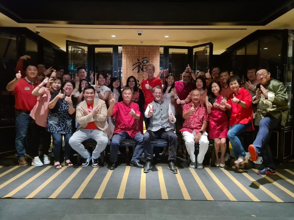 Annual Team Dinner at Singapore office
