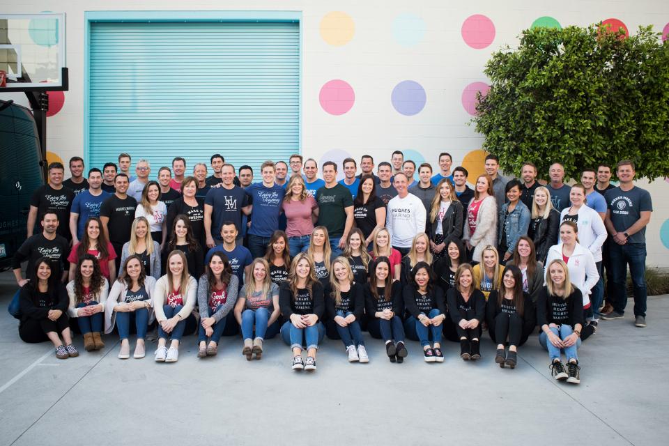 Our whole Hughes Marino team celebrating our 7th Anniversary.