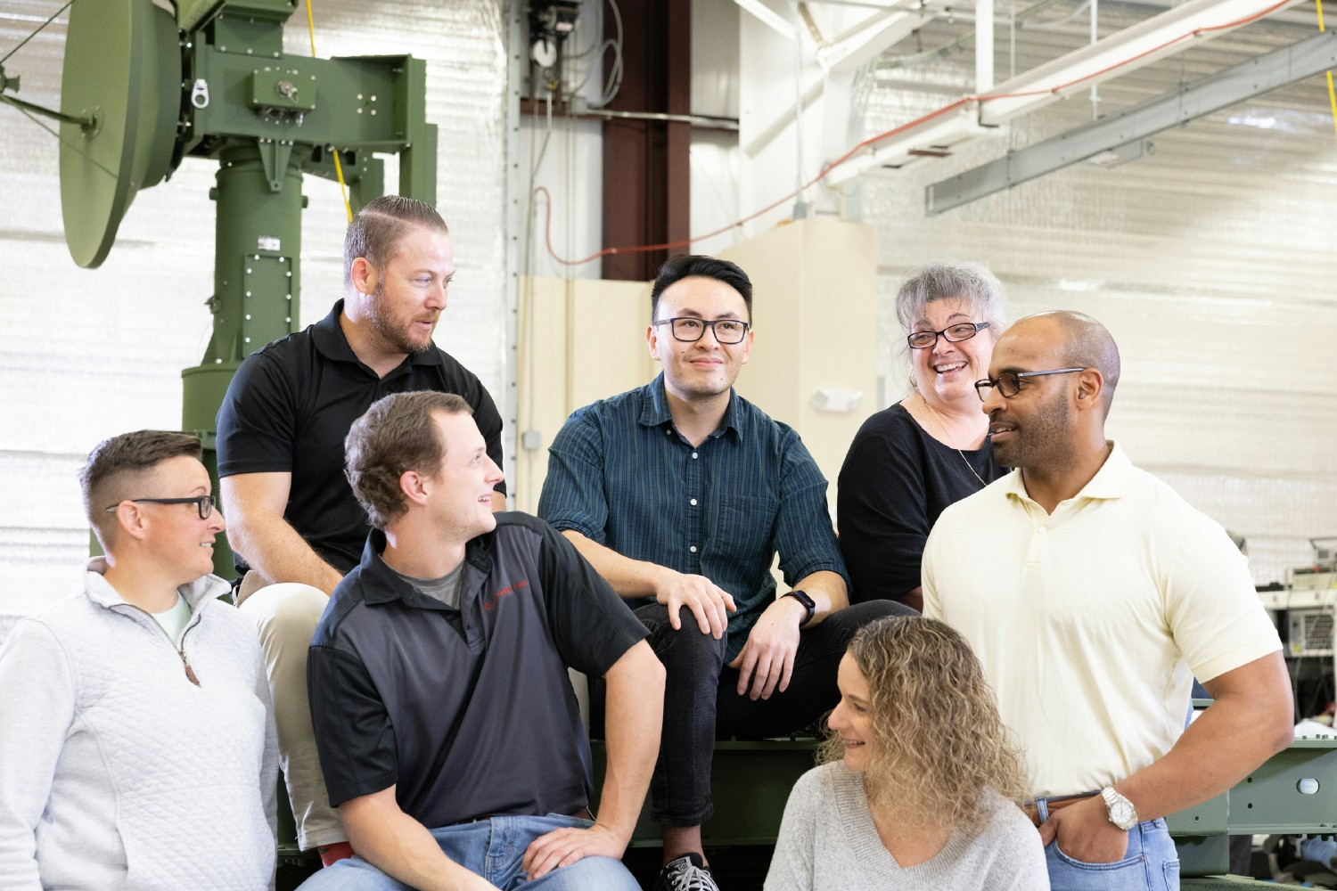Collaboration among employees exemplifies the strong team spirit and collaborative culture that defines Leonardo DRS.