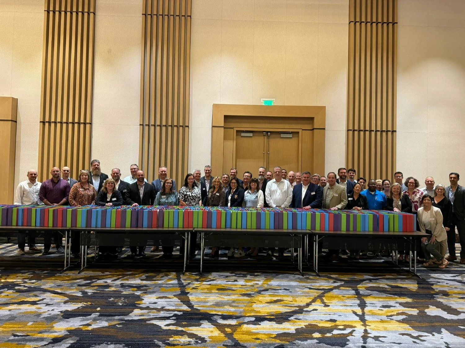 Leonardo DRS employees support Blue Star Families building 500 back-to-school goodie bags for military children. 