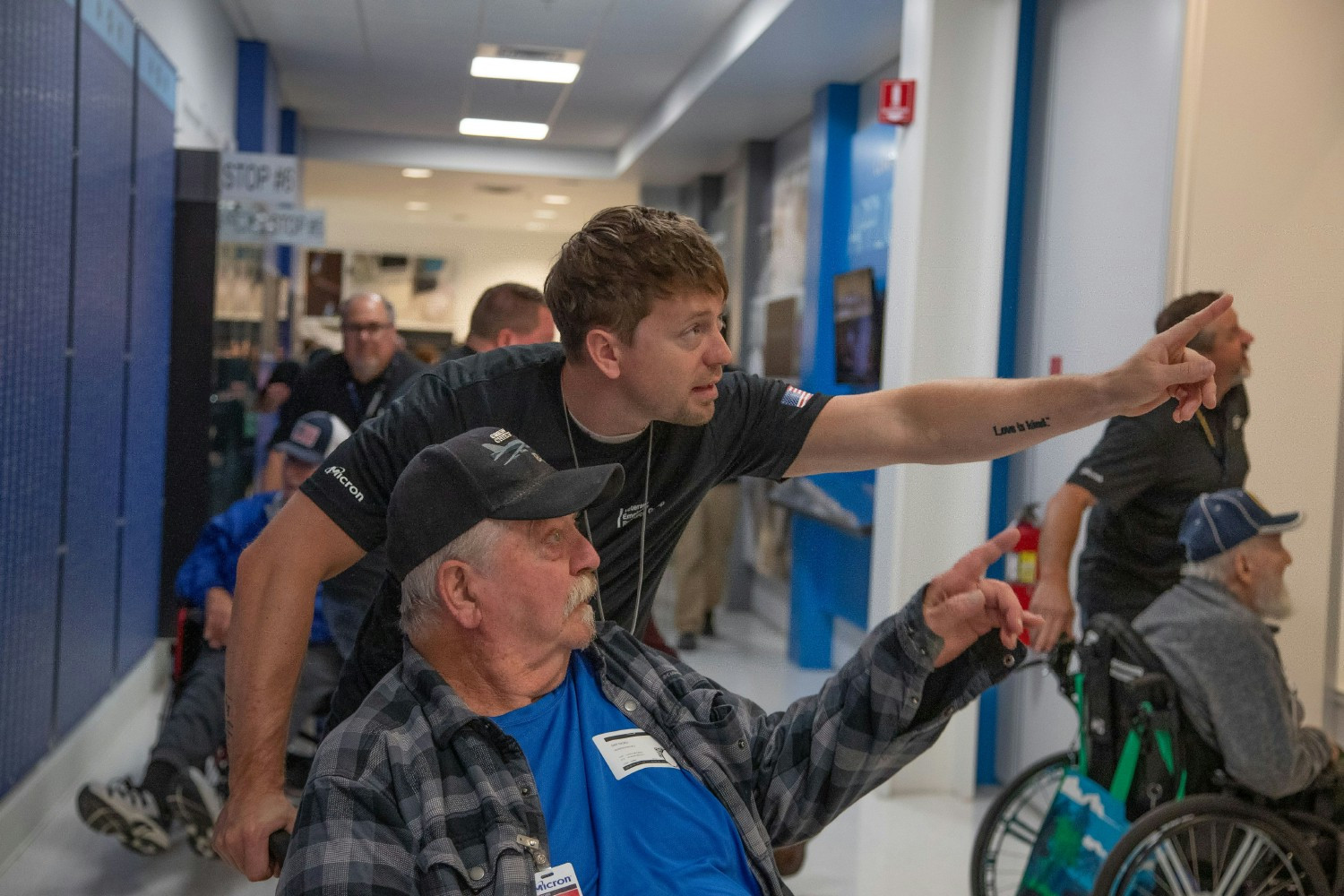 Micron Veterans ERG, DEI team and experts welcomed residents and staff from the Idaho State Veterans Home.