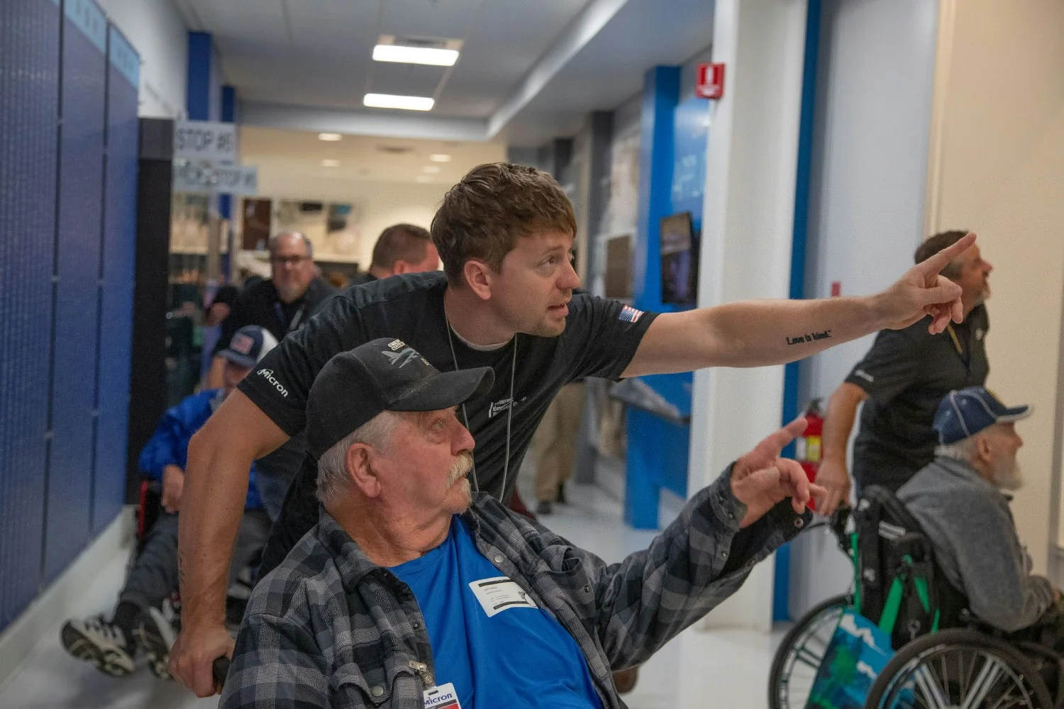 Micron Veterans ERG, DEI team and experts welcomed residents and staff from the Idaho State Veterans Home.