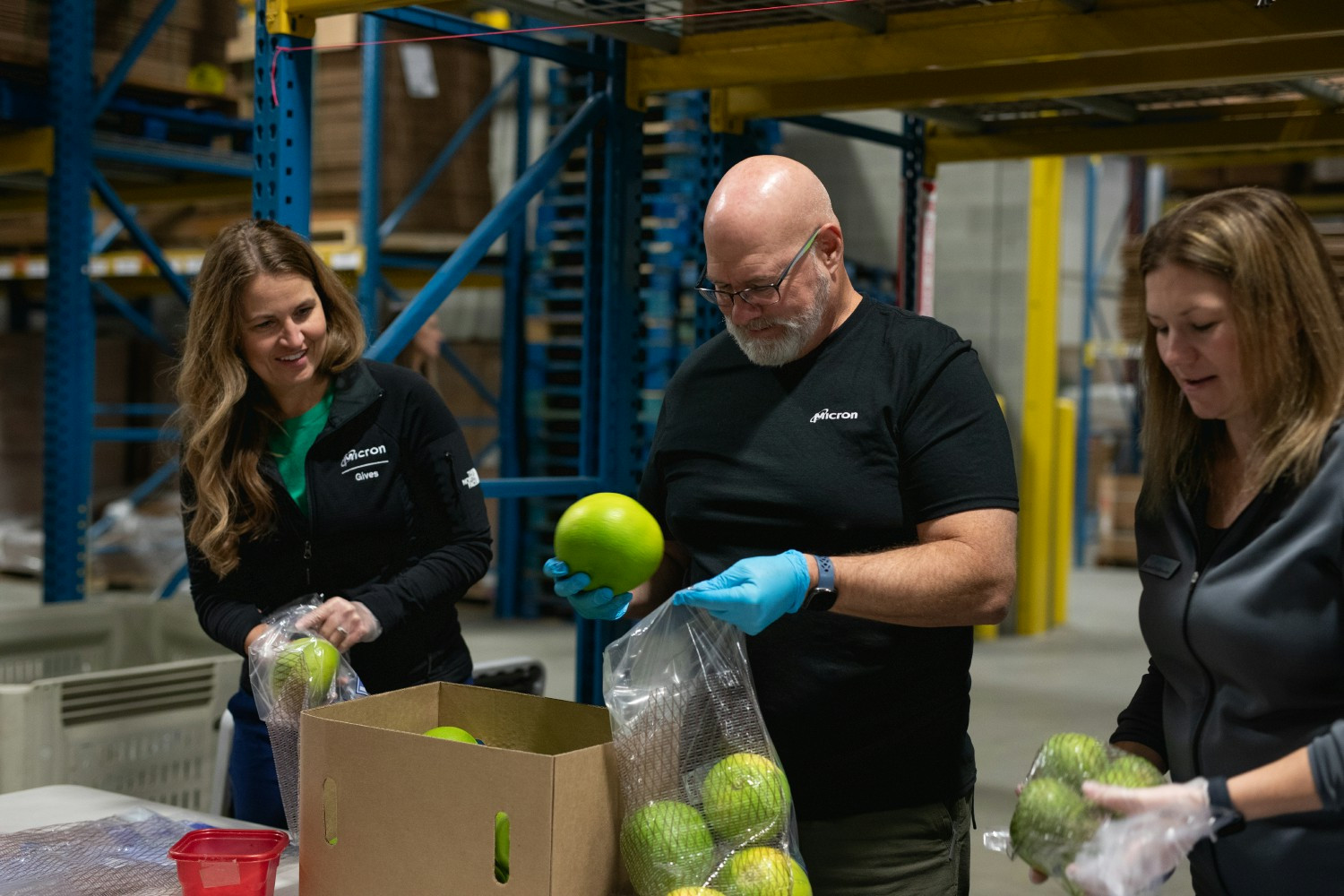Volunteers at the Idaho Foodbank
