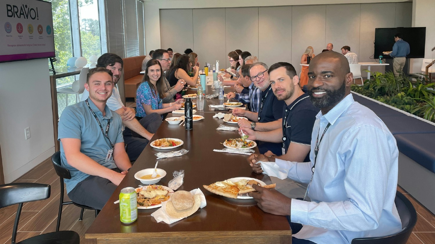 Chiesi USA Cary office colleagues celebrate World Day for Cultural Diversity for Dialogue & Development with potluck.