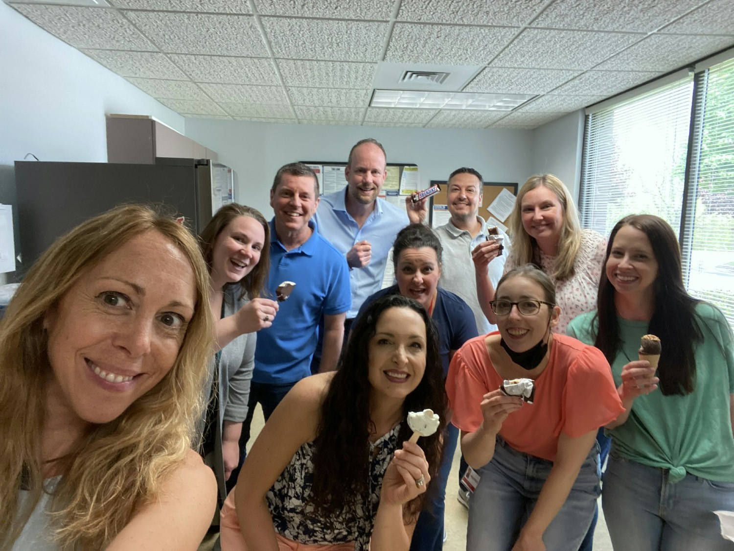 HR Works employees cool off with an ice cream day