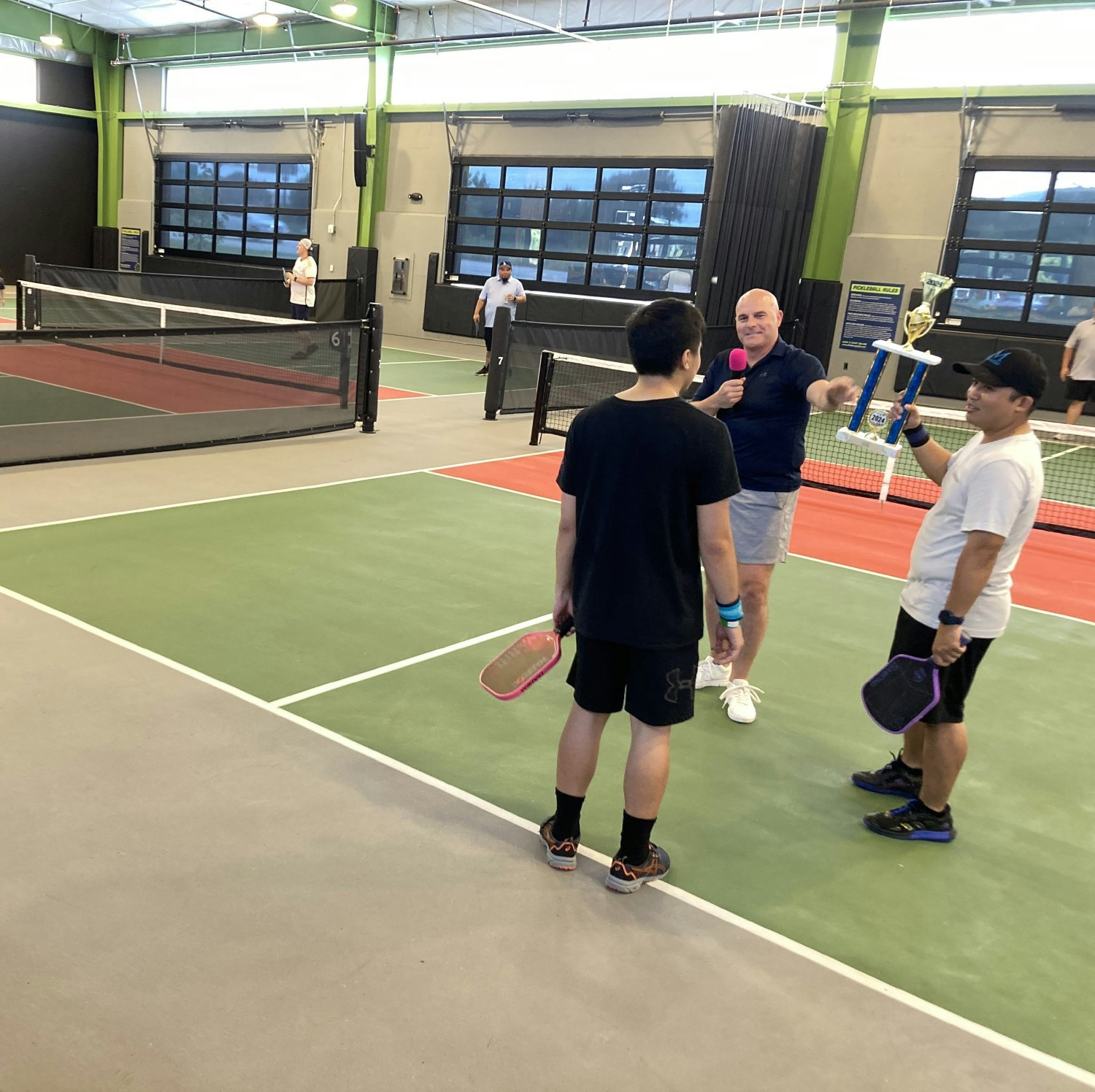 Pickleball trophy ceremony