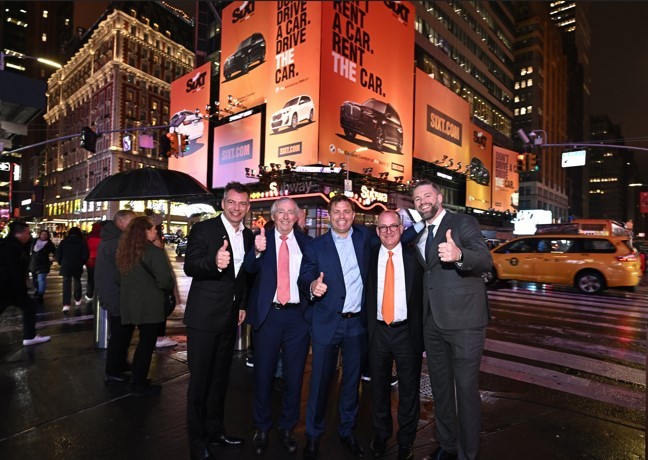 Marketing campaign launch in New York Times Square.