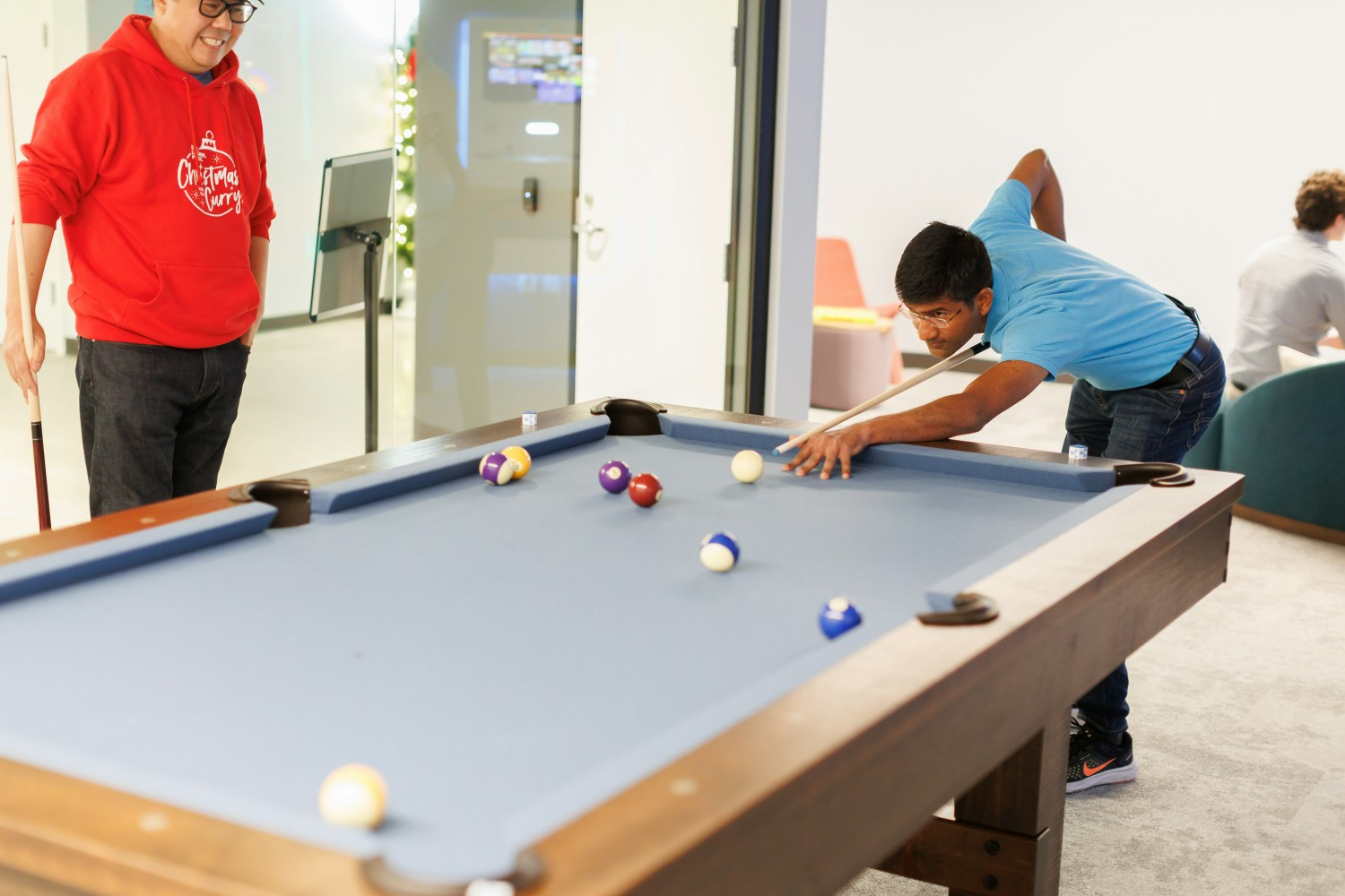 Ripplers enjoy our game rooms for some friendly competition with teammates. 