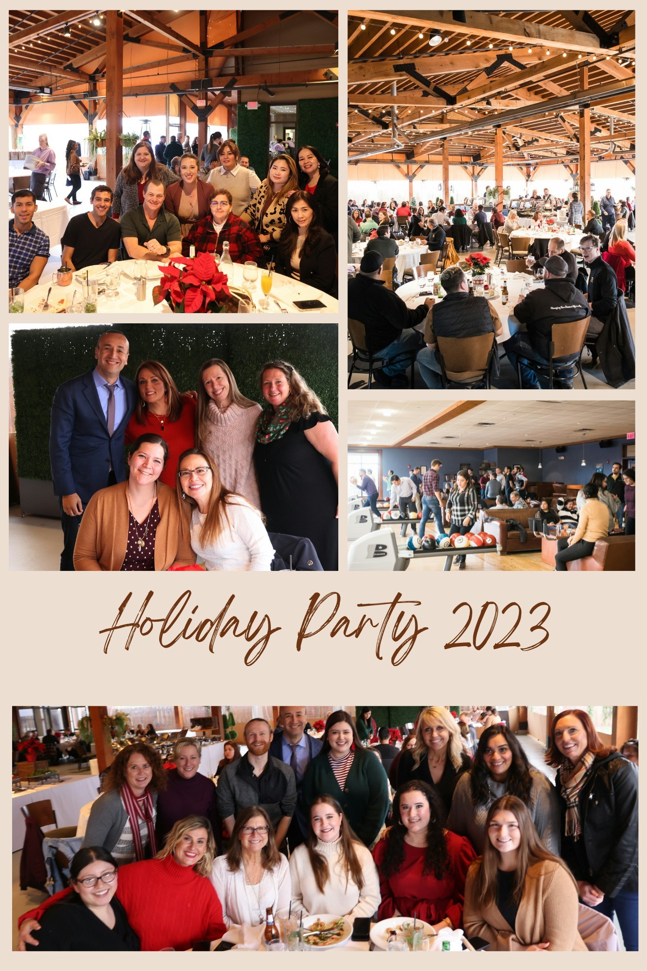 Our annual Holiday Party! This year was hosted at Pinstripes with bowling, bocce, food, and wonderful people!