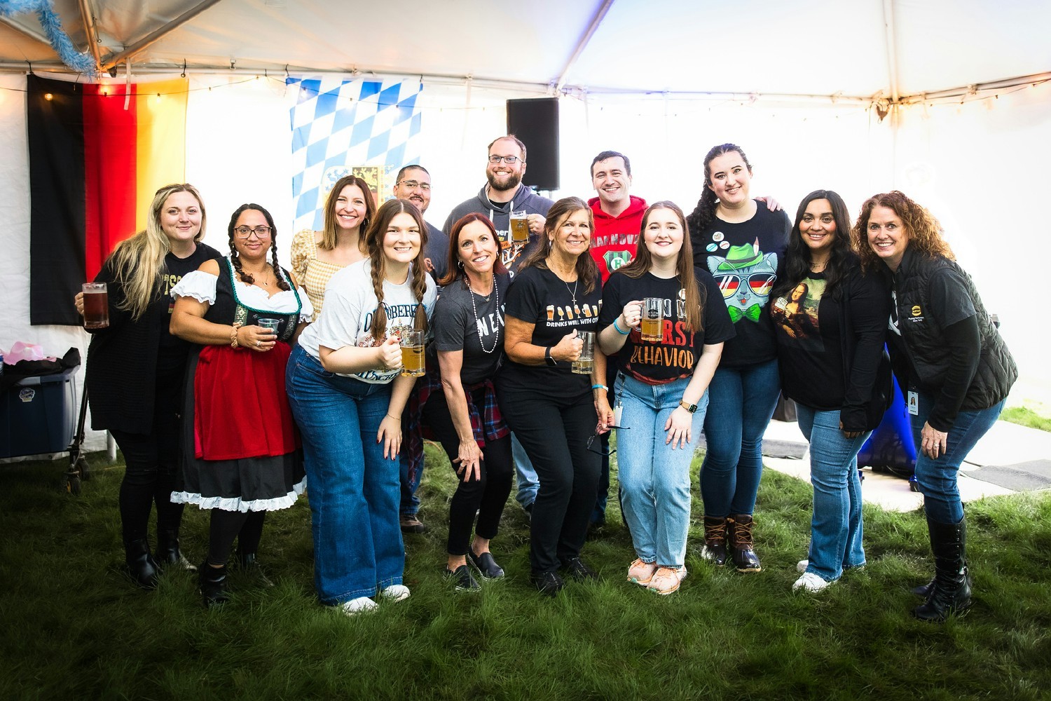 Oktoberfest 2023! Each year we host our Oktoberfest party filled with good food, music, competitions, and fun!