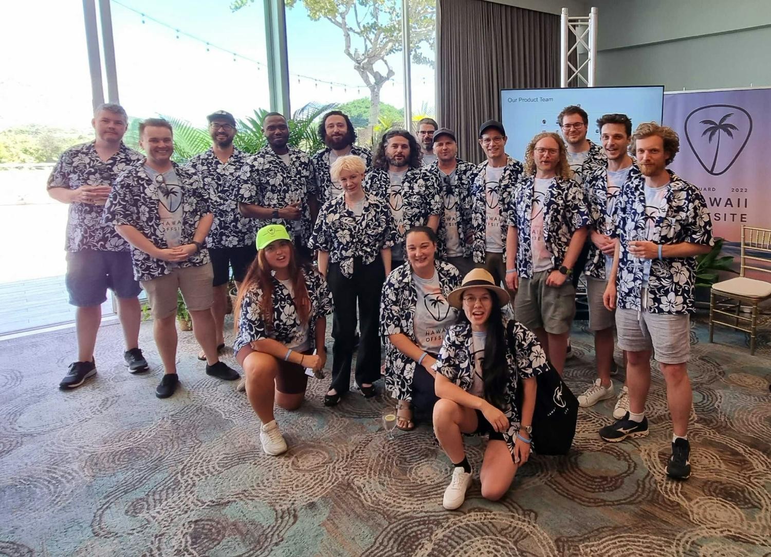 Our perfectly styled Product team during our Hawaiian Safari