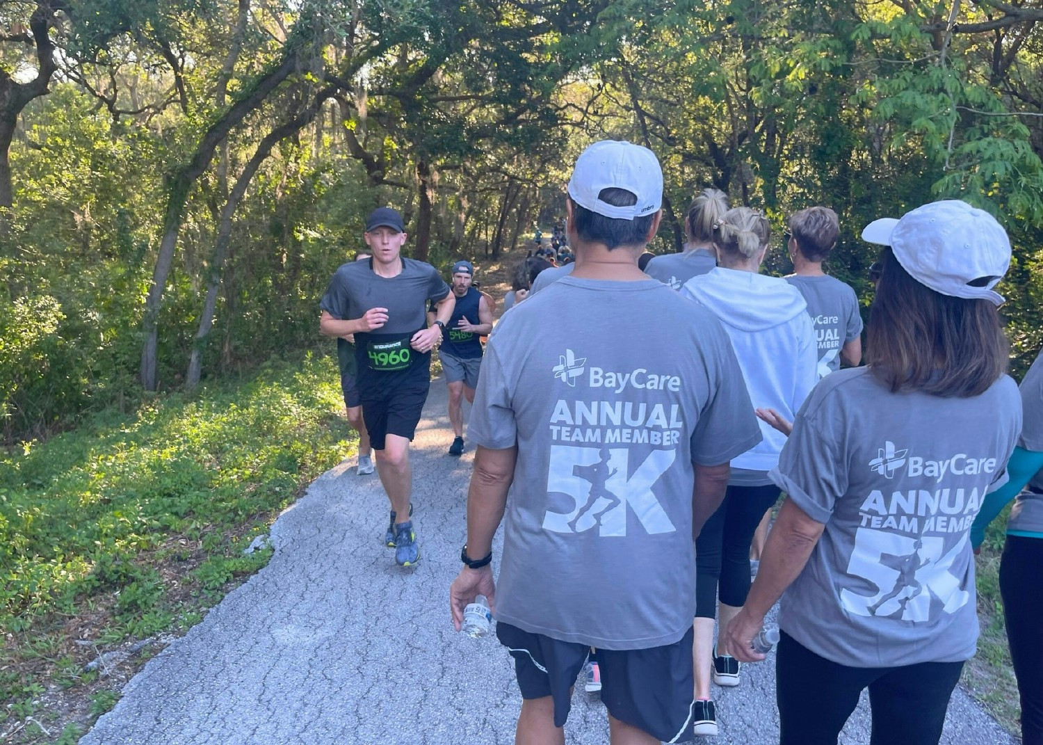 Team members, friends and family participate in the annual BayCare 5K to promote wellness.