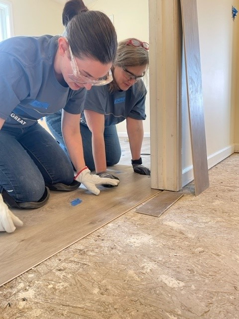 Employees used volunteer hours to create, preserve and promote affordable homeownership through Habitat for Humanity.
