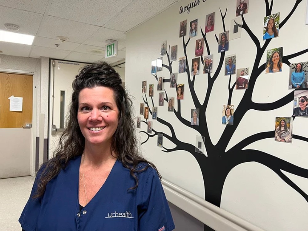An acute care nurse at UCHealth Poudre Valley Hospital known for making people feel appreciated year-round. 