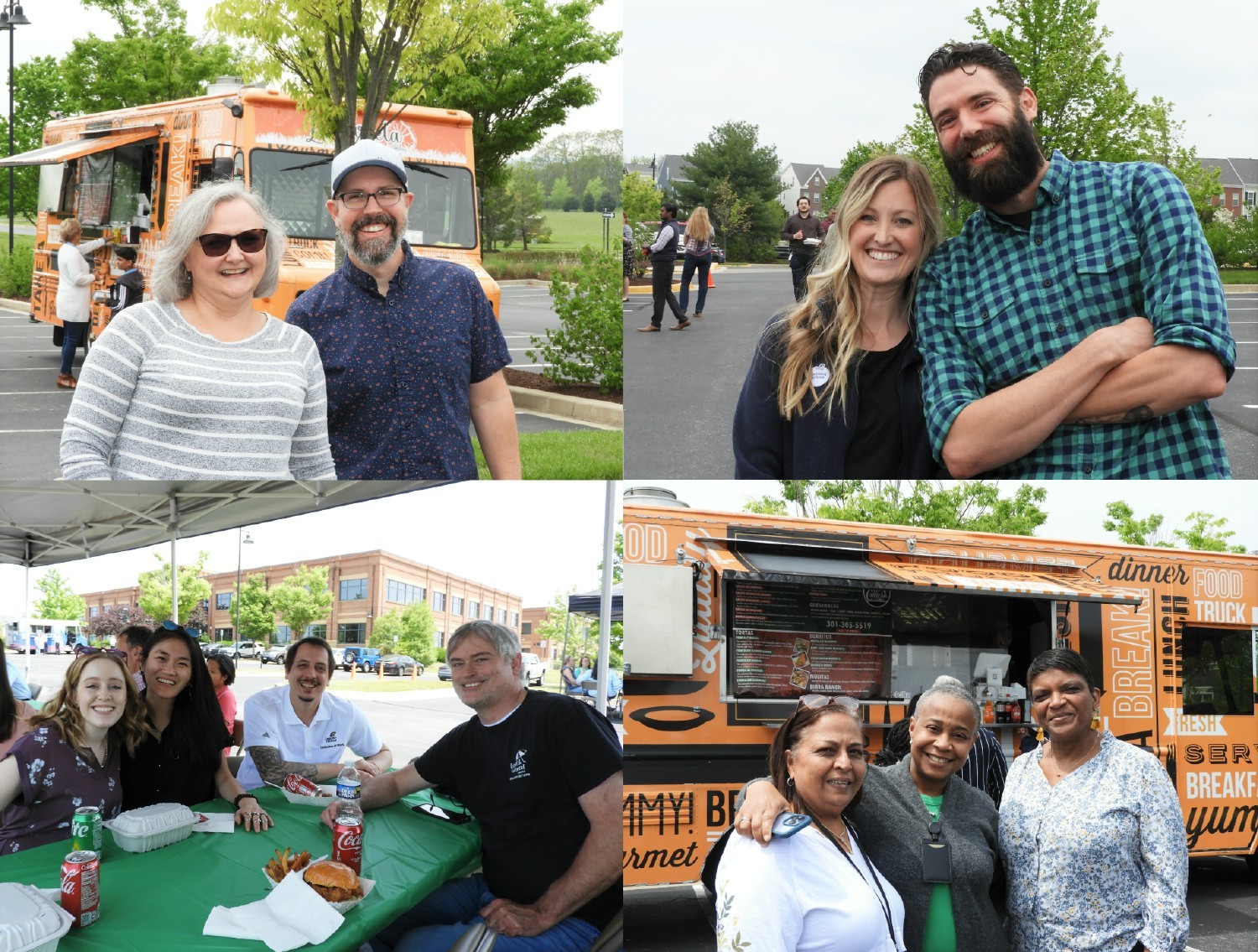 Enjoying some time to connect with colleagues as the food trucks roll in! 