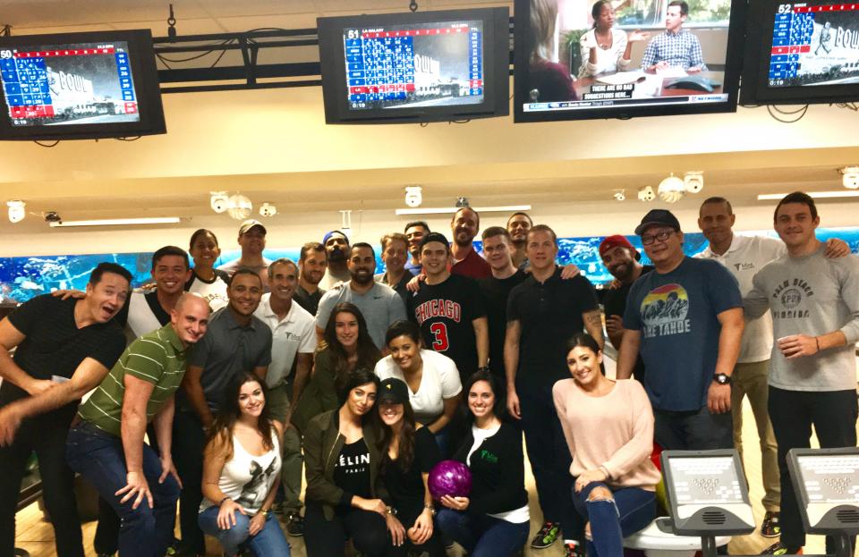 Mint Miami Sales Team bowling outing
