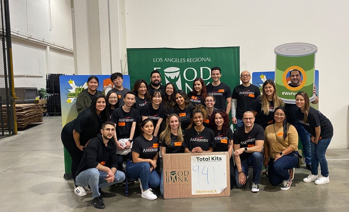 Los Angeles Office Food Drive Volunteer Event