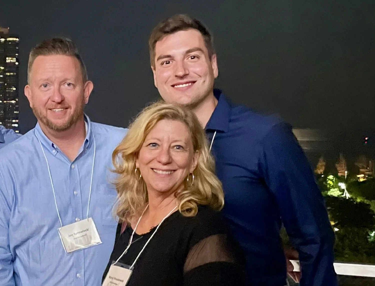 Chicago-based consulting team attending a special event to meet with clients.