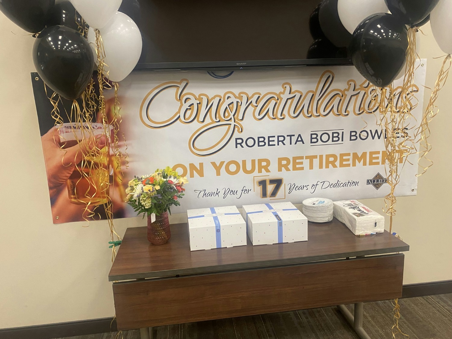 We enjoy celebrating our tenured employees when they reach milestones or retire.