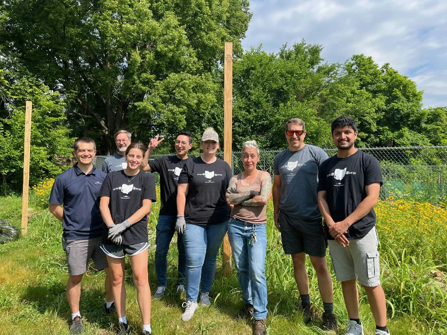 Freedom to Work Policy supports employees to use time to volunteer. This is a day of volunteering in Cincinnati.