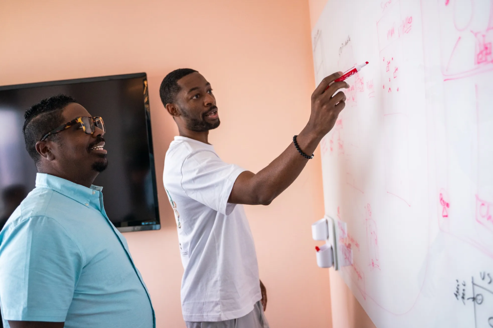 Zillow employees deep in problem-solving mode during Hack Week.