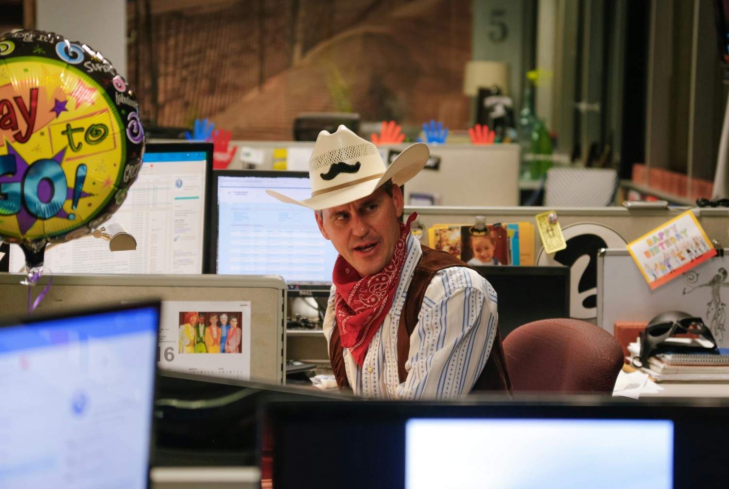CEO Brian Hayduk as one of the Village People