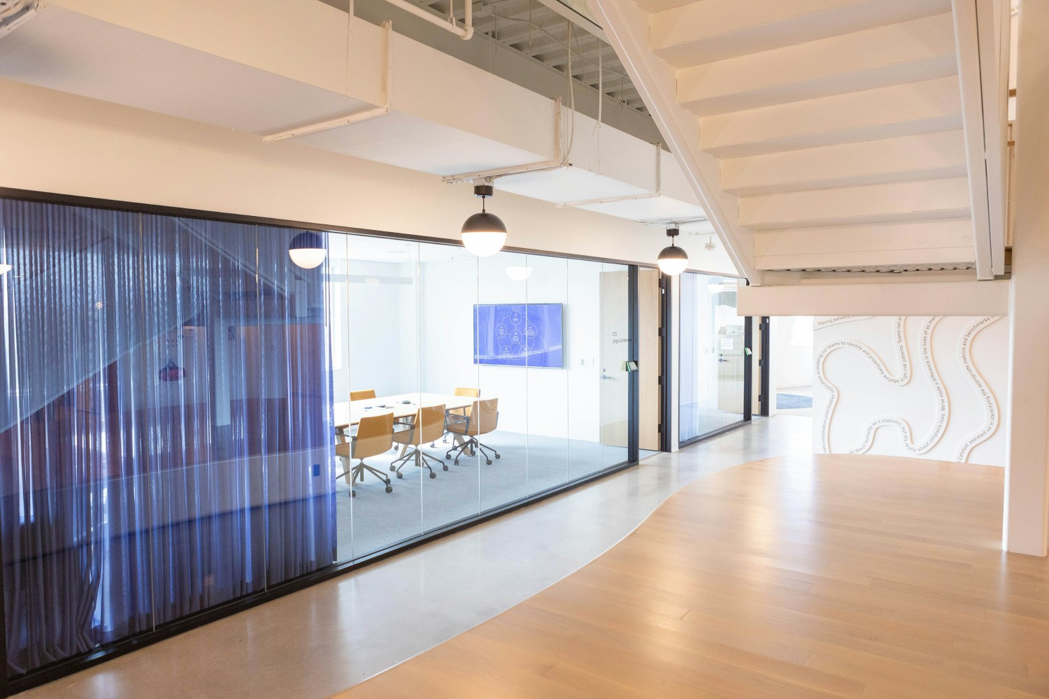 A meeting room at Health Catalyst Headquarters