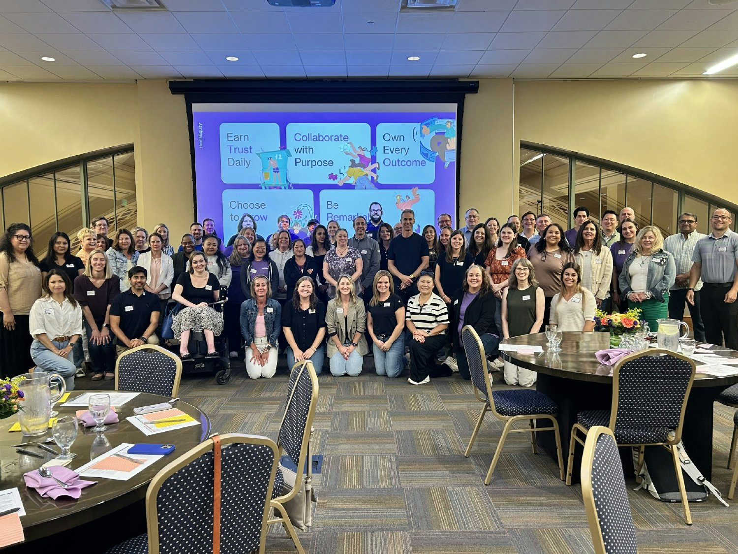 On our values tour, we refreshed our Purple Values together with teammates, gathering input and choosing to grow.