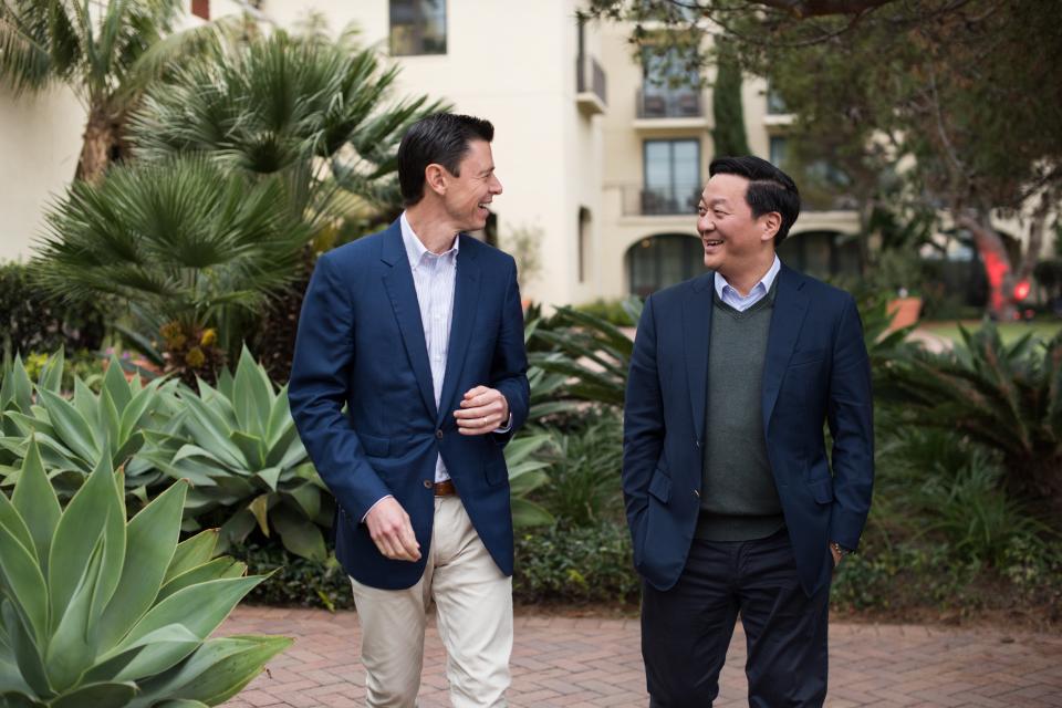 A walk with our Co-Presidents, Scott Nuttall and Joe Bae.
