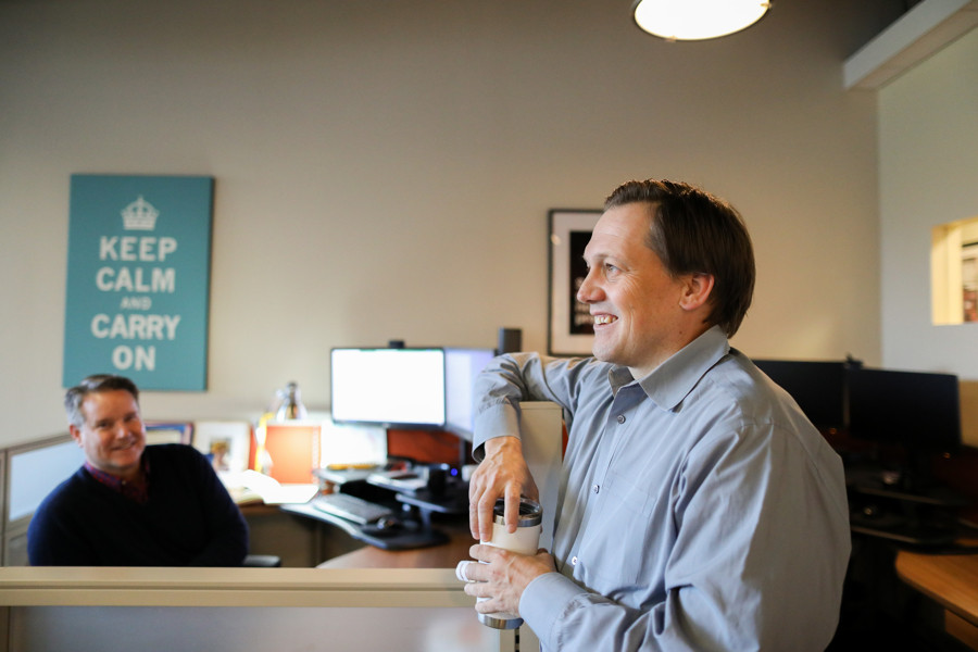 Collaborating in our headquarters 