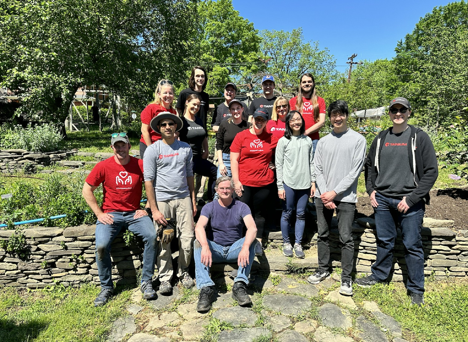 Tanium Gives Back: North Carolina team members volunteer at a local park clean up!