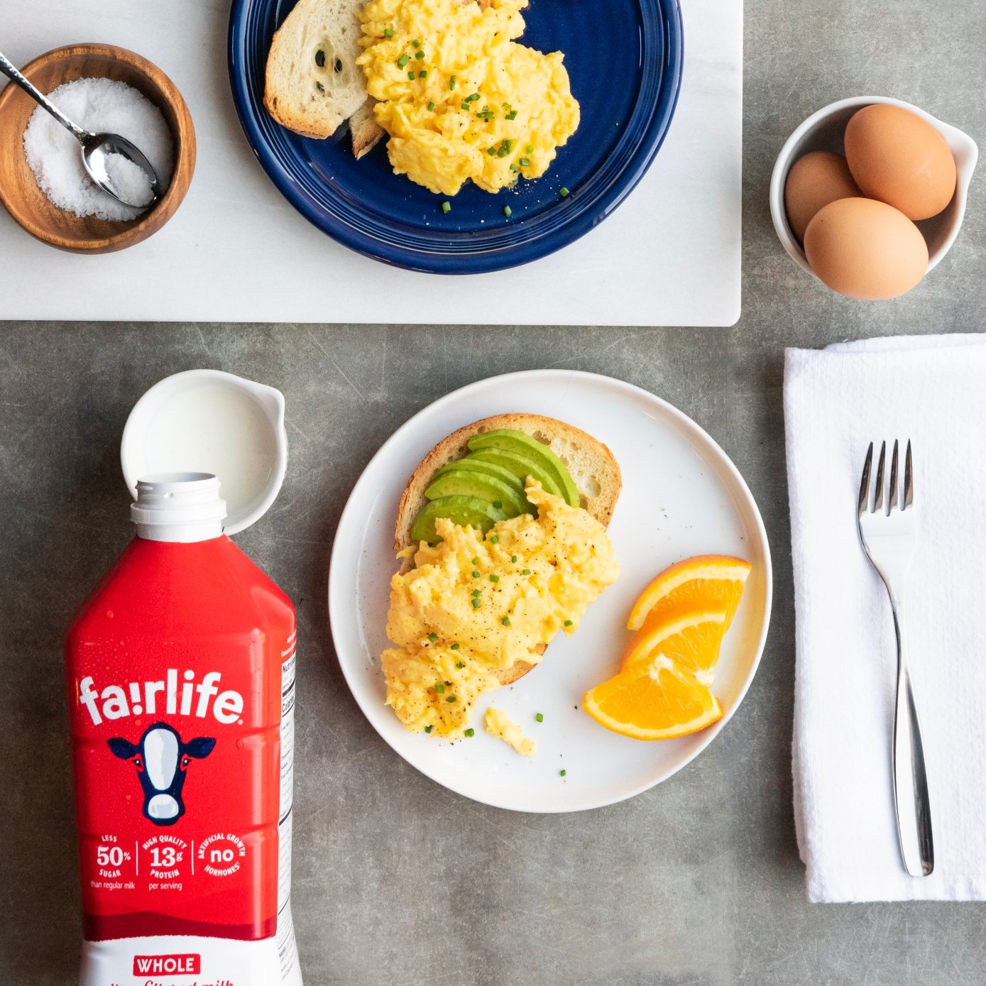 fairlife milk and breakfast pairing