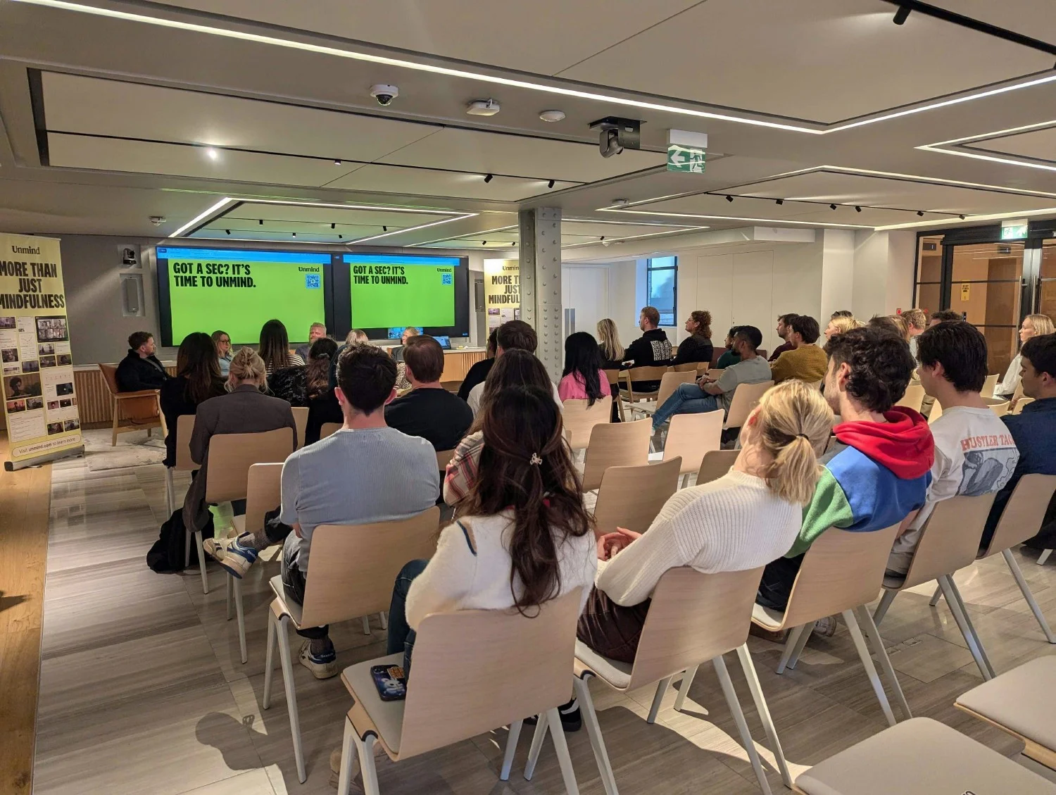 A community discussion on mental health at T2 London. 