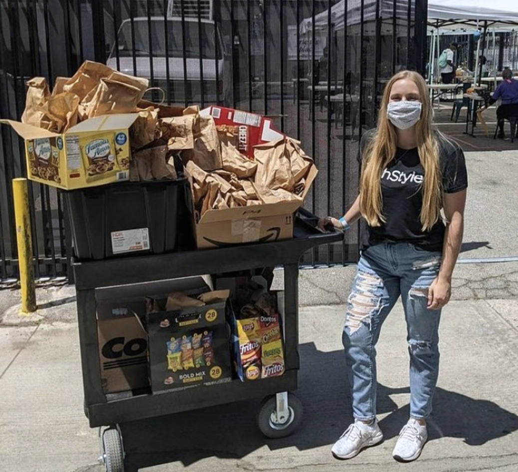 In May, TechStyle Fashion Group employees created snack packs for homeless youth.