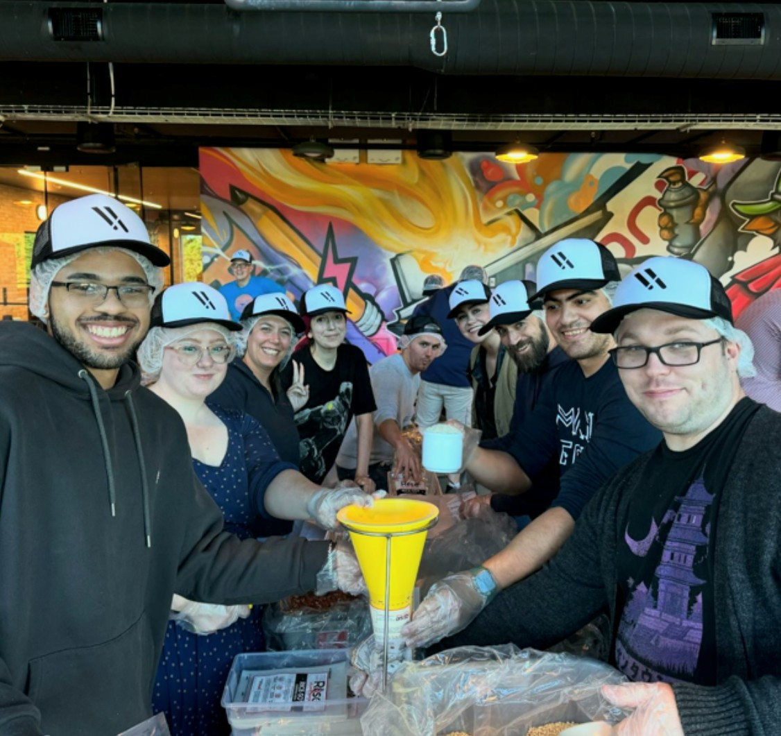 Meal packaging event for Rise Against Hunger