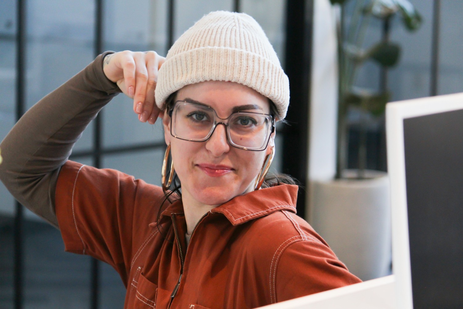 Employee at Desk