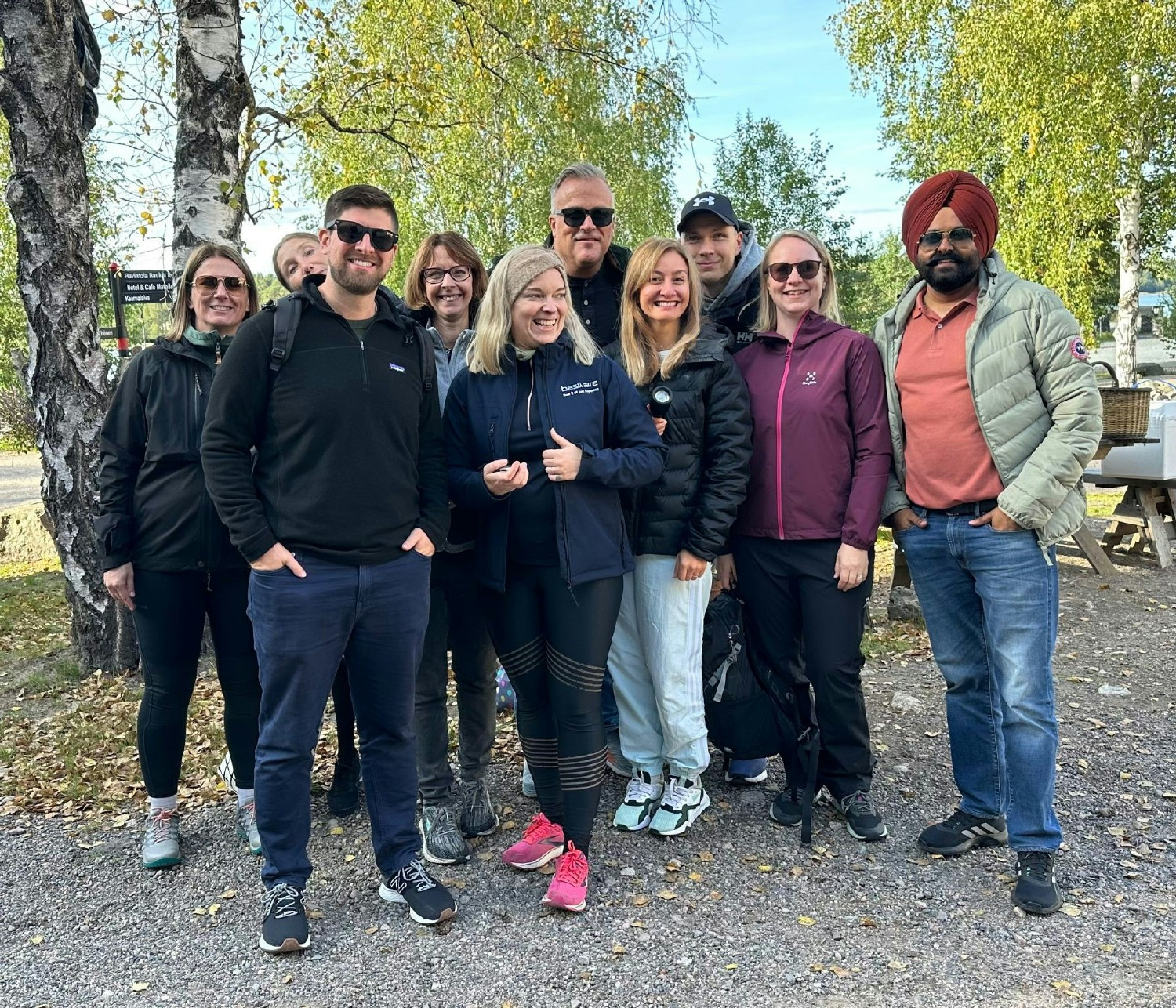 Basware Customer Success Team spending the day teambuilding through kayaking. 