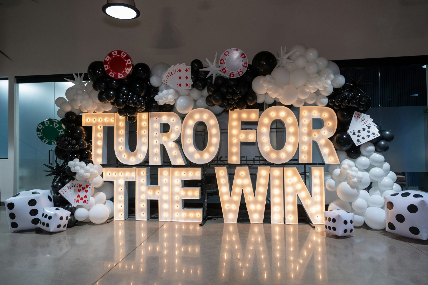 Casino-themed party at Turbo Week