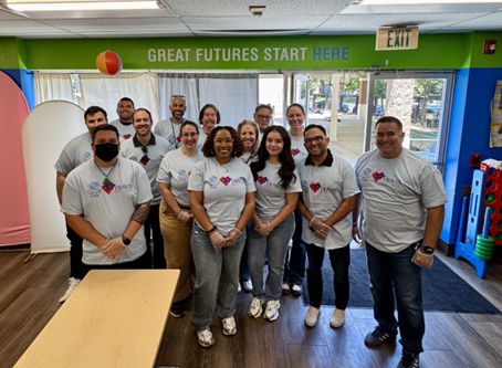 TCU team members volunteered at the local Boys & Girls Club, empowering youth through teamwork and fun.
