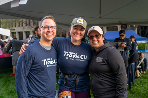 Travis Credit Union employees came together at the SacTown Run, showing their commitment to community and wellness.