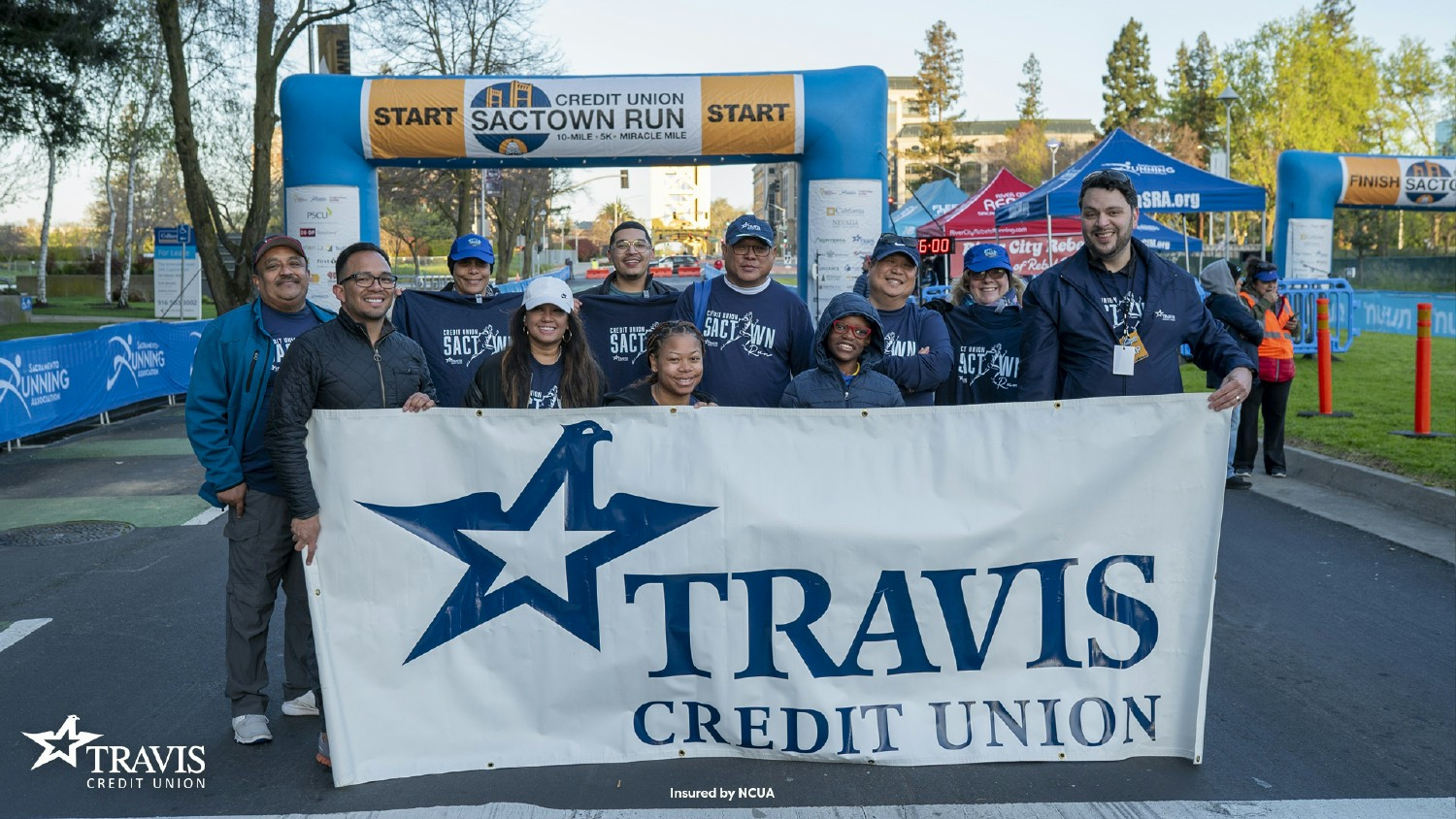 Travis Credit Union employees came together at the SacTown Run, showing their commitment to community and wellness