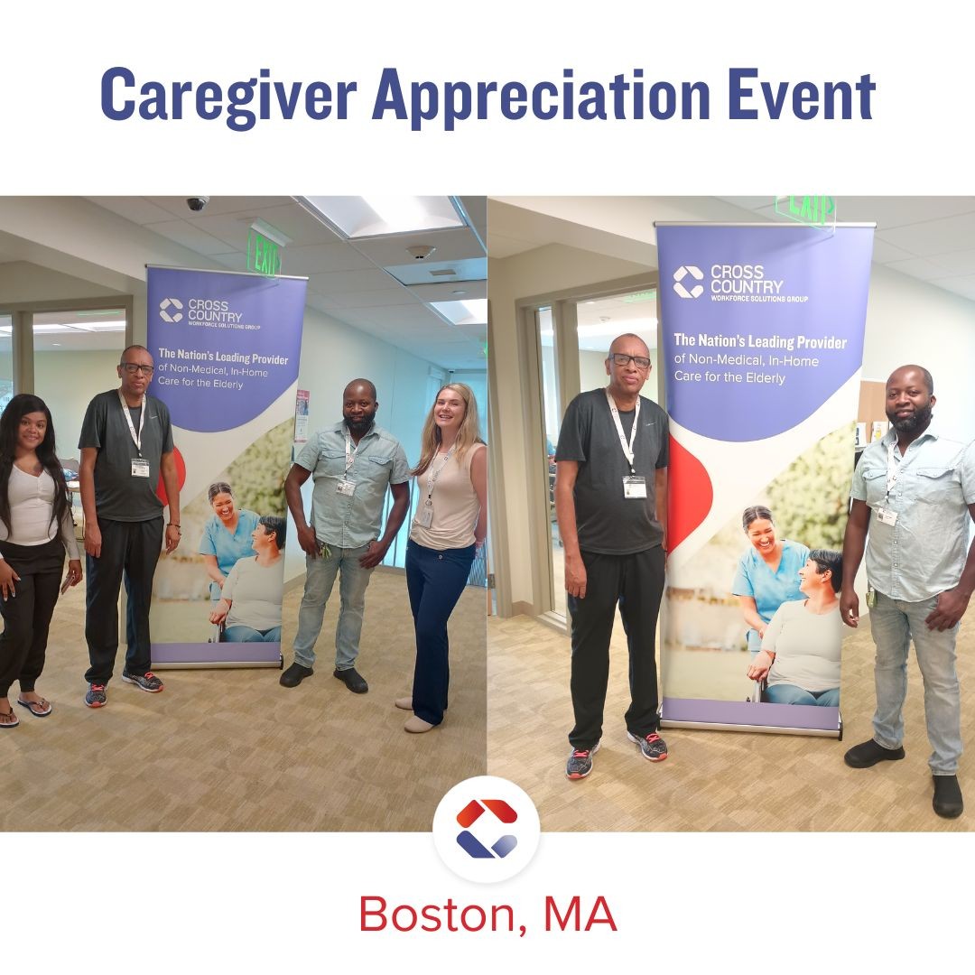Cross Country Workforce Solutions Group at a Caregiver Appreciation Event