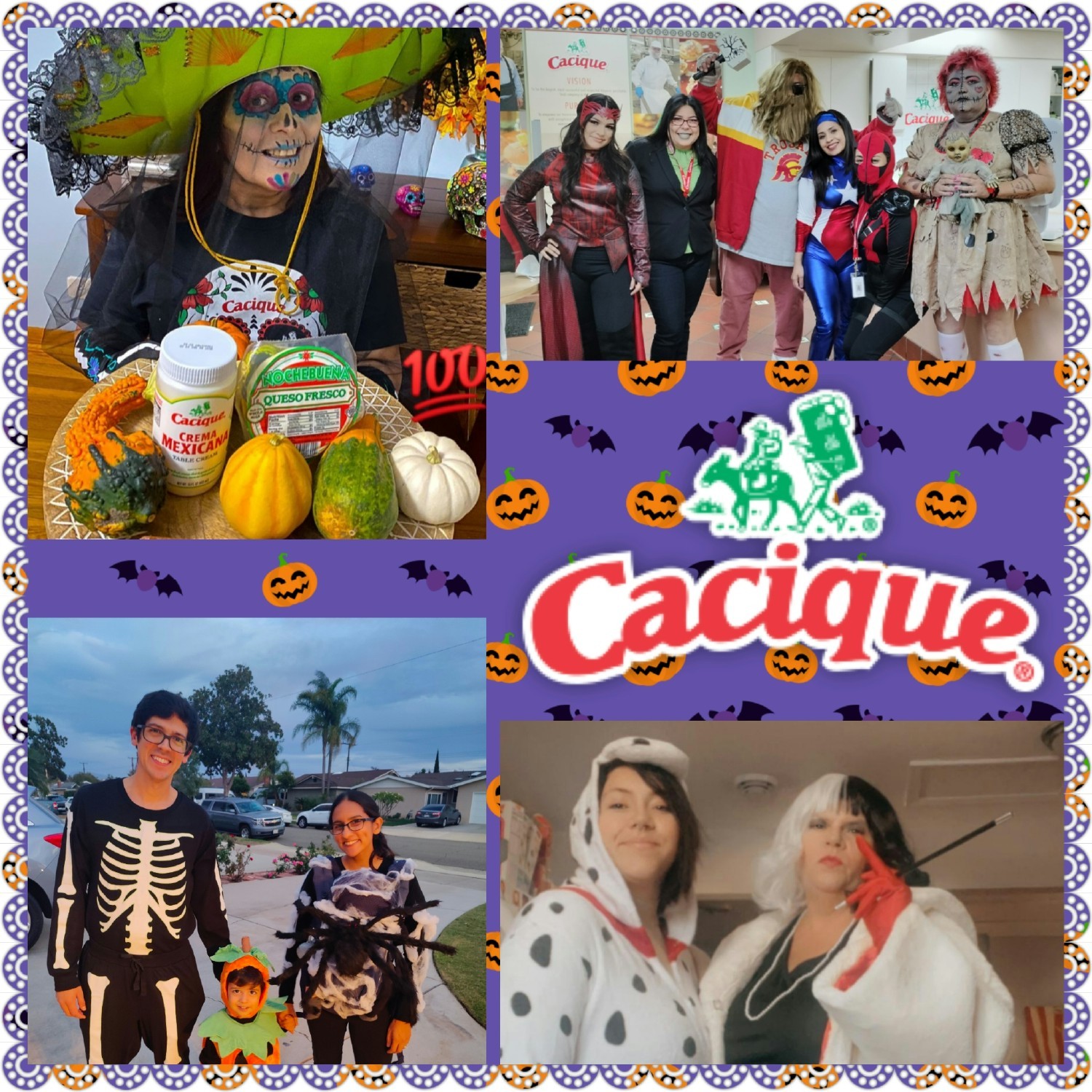 Cacique Halloween Spirit with our teammates. 