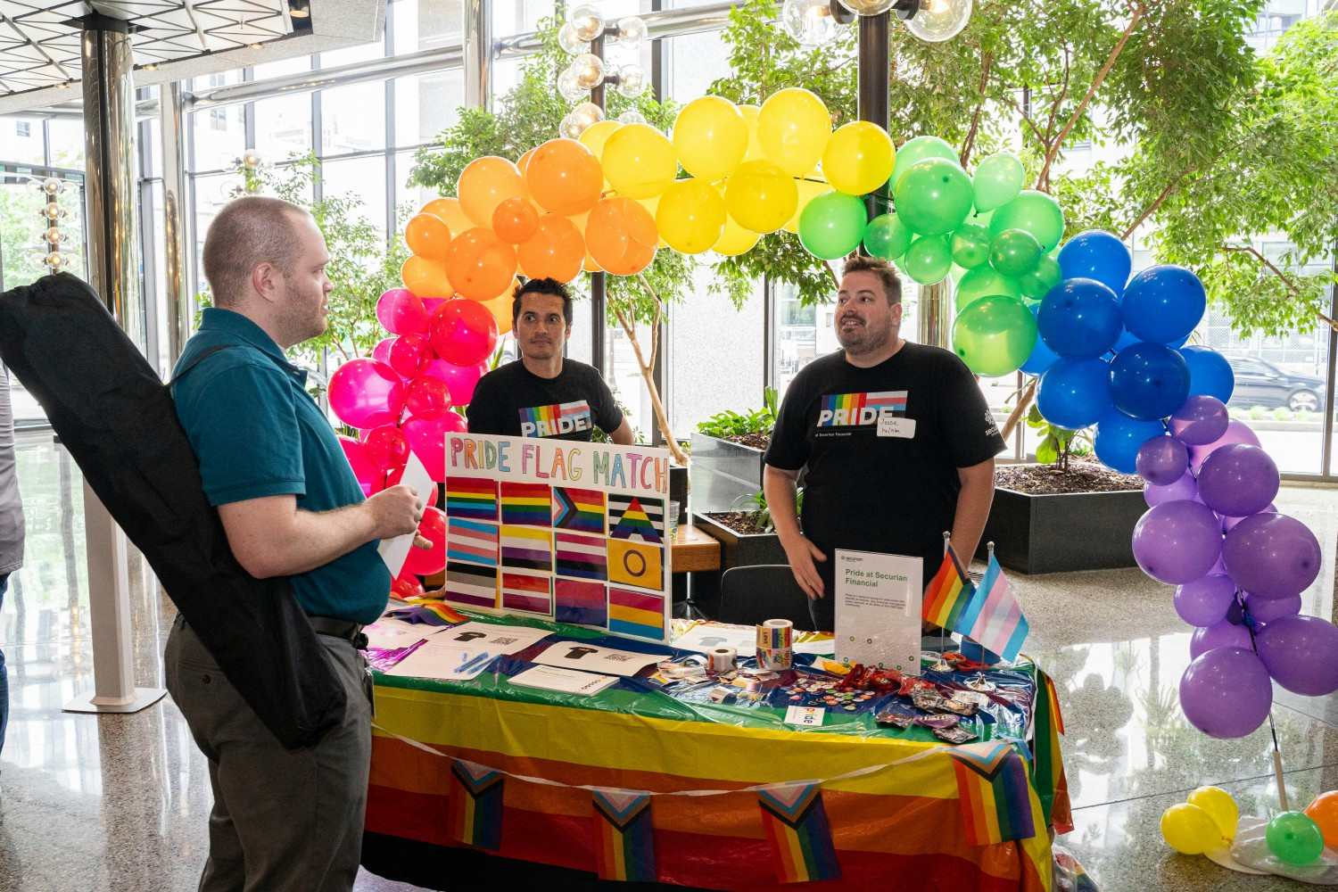 Associates participating in our annual Care Campaign, where associates can learn about our Associate Resource Groups.  