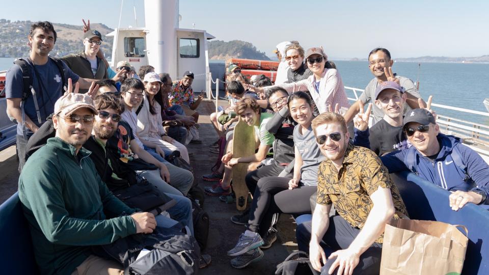 Periscope's Engineering team sets sail on a team retreat to Angel Island