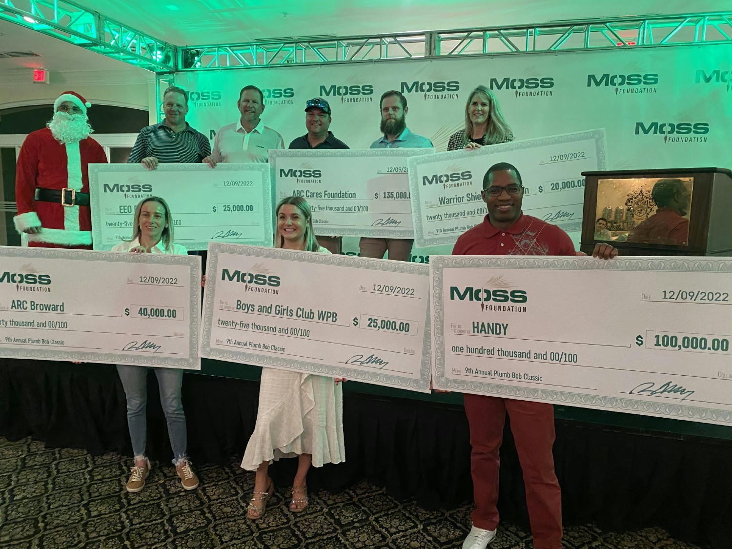 $345,000 was raised for six non-profit organizations at the 9th Annual Plumb Bob Classic golf tournament.