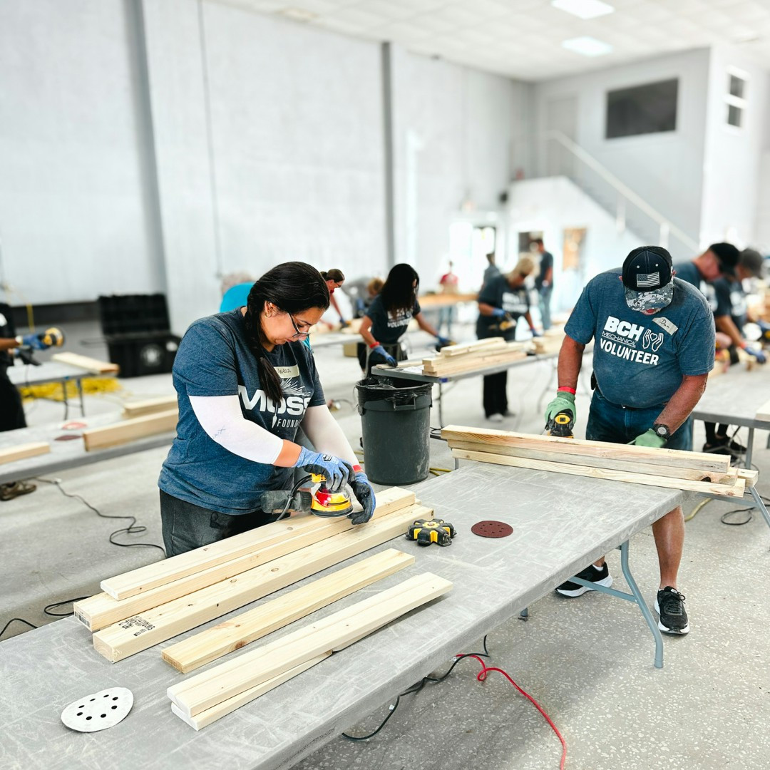 Volunteering together in the wake of natural disasters, our teams brought comfort and care to families facing hardships.