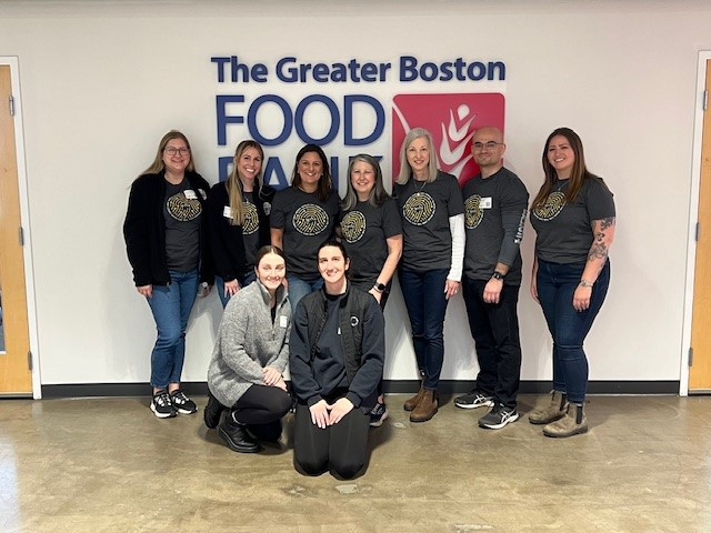CMBers using their Paid Volunteer hours to support Greater Boston Food Bank's mission to end hunger across Eastern MA